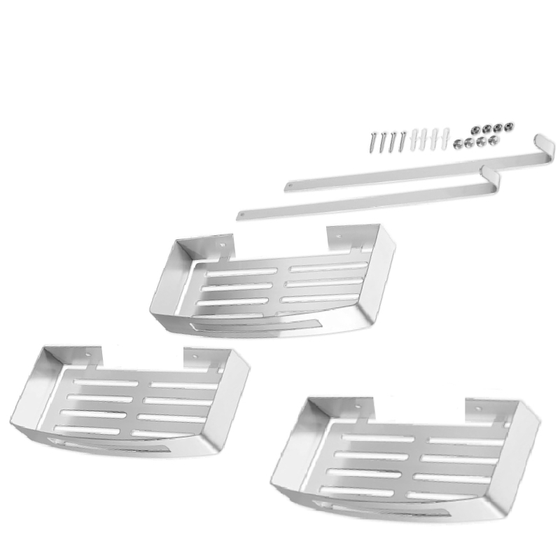 Etagère Face Triple en Aluminium pour Salle de Bain – Image 3