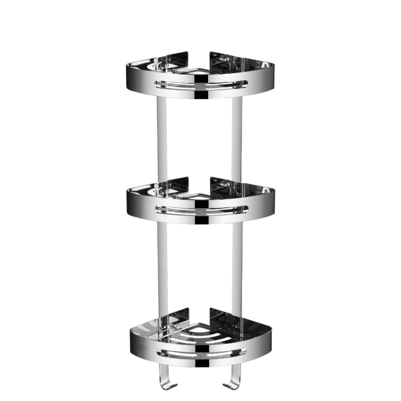 Etagère coins Triple en INOX pour Salle de Bain – Image 2