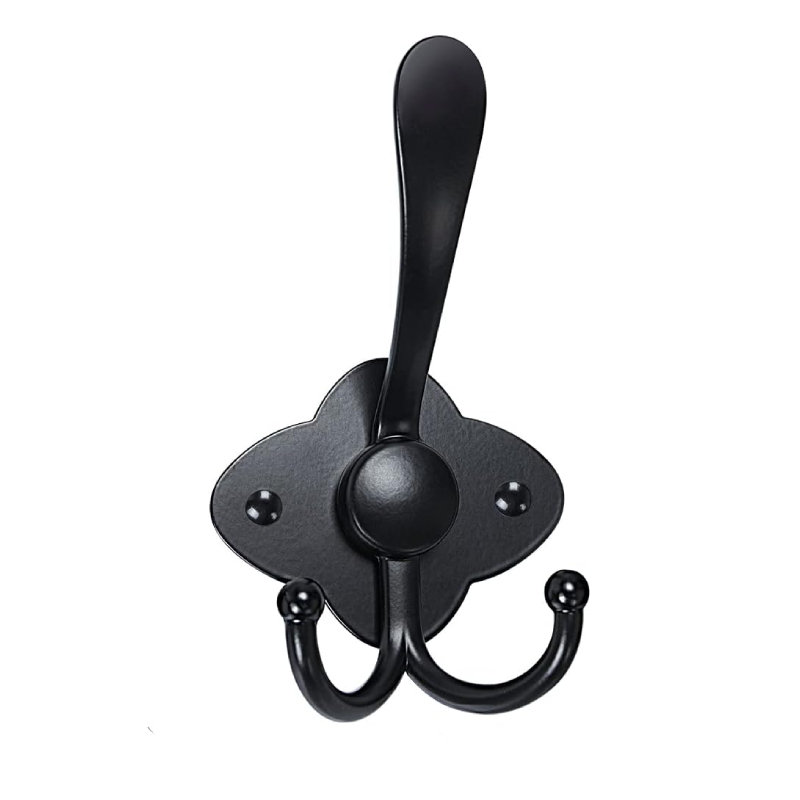 Patère noire en métal 3 Crochets – Image 2