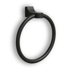 Alternative view of Porte Serviette Rond Gris Mural