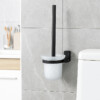 Brosse WC Mural Gris en Verre