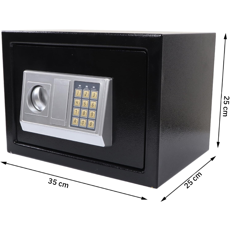 Coffre fort électronique 35cm Noir – Image 7