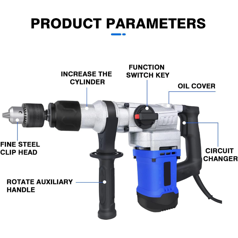 Marteau Perforateur 1100W POWERBLU – Image 4