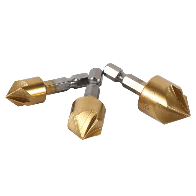 Jeu de fraises pour chanfreinage et fraisage 3pcs – Image 3