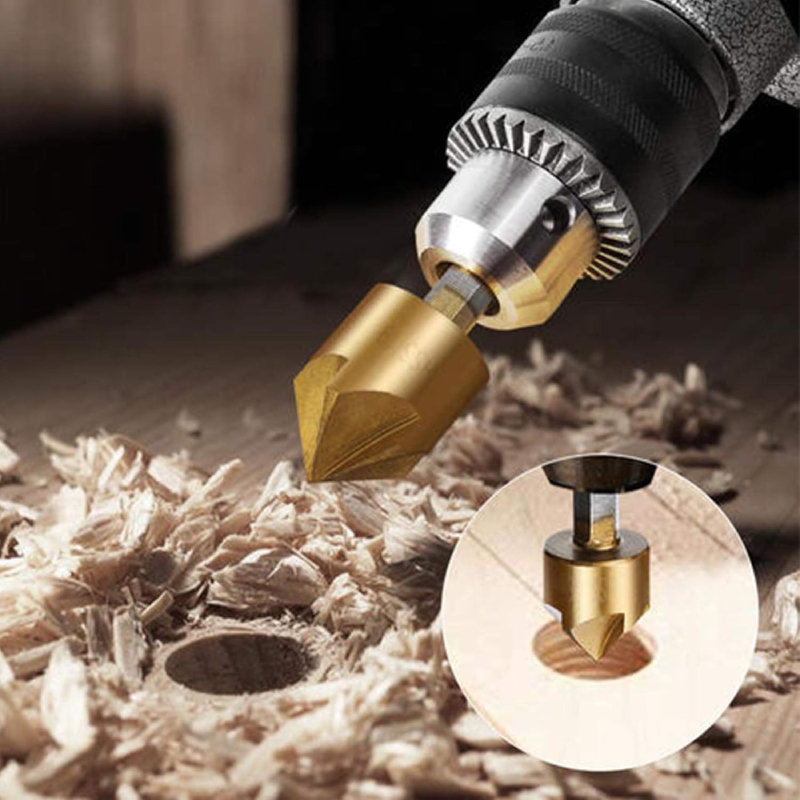 Jeu de fraises pour chanfreinage et fraisage 3pcs – Image 2