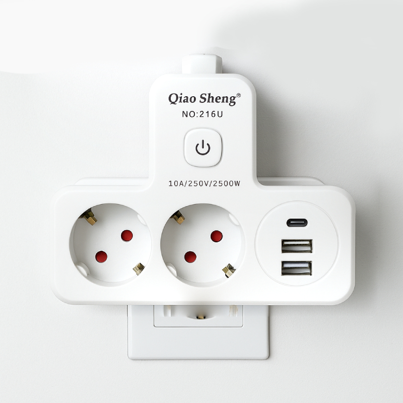 Fiche Multiprise avec 2USB et type-C
