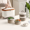 Sac à lunch isotherme portable avec 4 contenants alimentaires