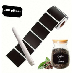 Etiquettes à épices autocollantes avec marqueur 100PCS