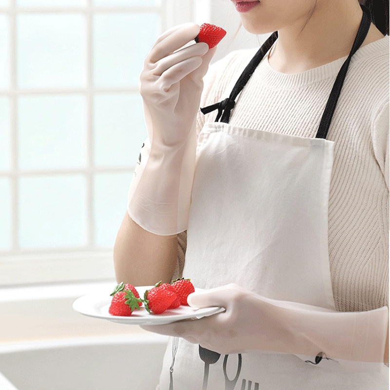 Gants de nettoyage pour la vaisselle en PVC – Image 3