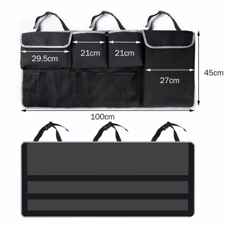 Organiseur de coffre de voiture et de siège arrière en Oxford – Image 9