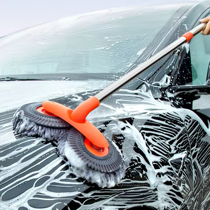 Balai double brosse pour le nettoyage des vitres