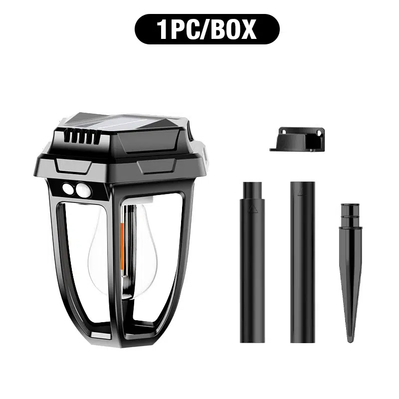 Lampe Solaire Murale avec Détecteur de Mouvement et Poteau de terre – Image 4