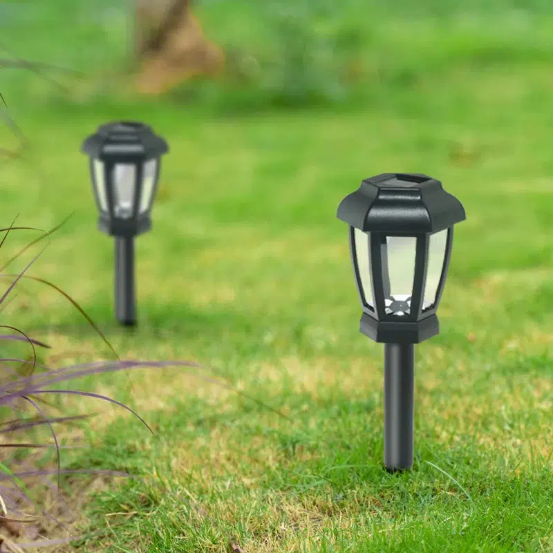 Lampe Solaire Murale avec Détecteur de Mouvement et Poteau de terre – Image 3