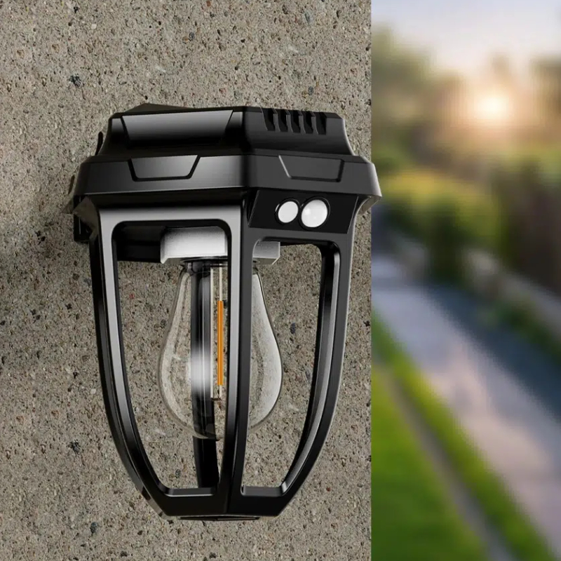 Lampe Solaire Murale avec Détecteur de Mouvement et Poteau de terre – Image 6