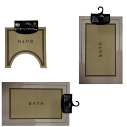Tapis salle de bain antidérapant absorbant 3pcs – Image 4