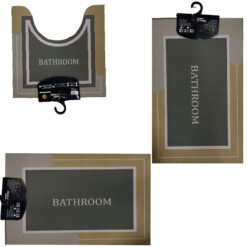 Tapis salle de bain antidérapant absorbant 3pcs – Image 3