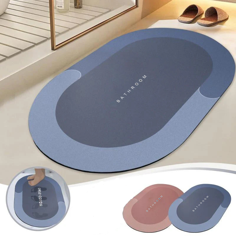 Tapis salle de bain antidérapant absorbant ROND