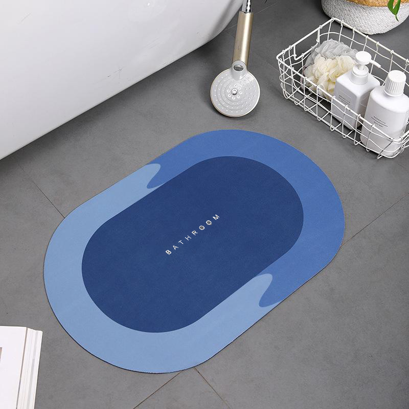 Tapis salle de bain antidérapant absorbant ROND – Image 4