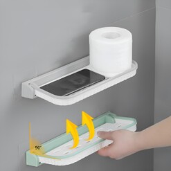 Étagère adhésive pliable