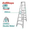 Escabeau en aluminium double face TOTAL 2×8