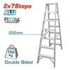 Escabeau en aluminium double face TOTAL 2×7