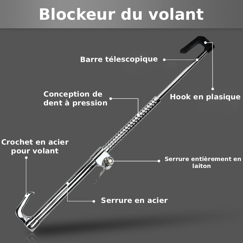 Verrou de volant rétractable – Image 4