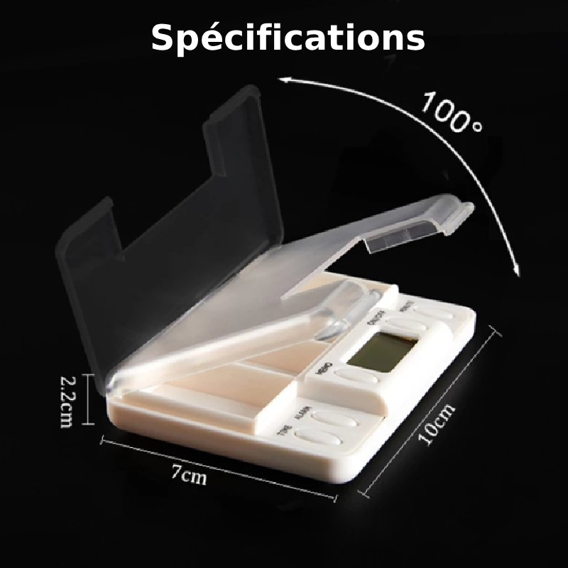 Boite à médicaments portable avec alarme – Image 5