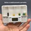 Boite à médicaments portable avec alarme