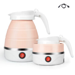 Bouilloire pliante électrique 600W / 0.6L - Rose