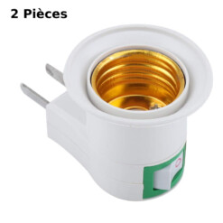 Prise et support douille avec interrupteur 2PCS – Image 2