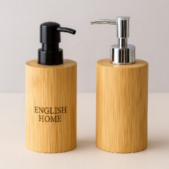 Distributeur de savon liquide finition en bois élégant