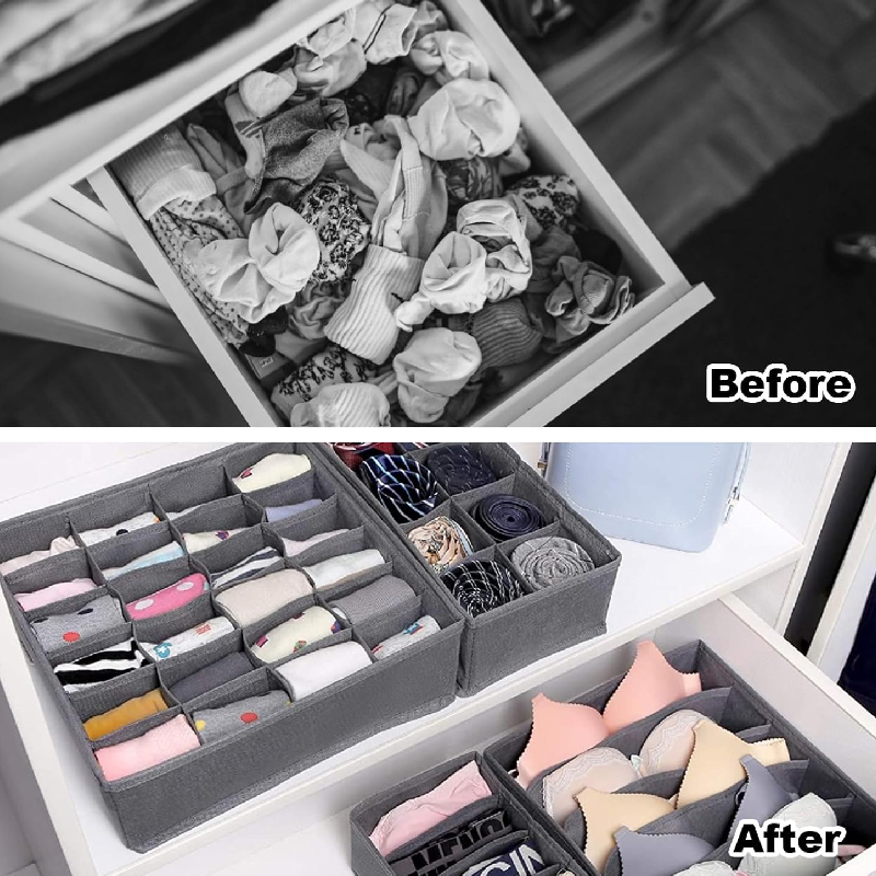 Lot de 4PCS rangement sous vêtement pliable – Image 4