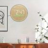 Horloge Digitale rond Design Bois avec Affichage LED avec télécommande