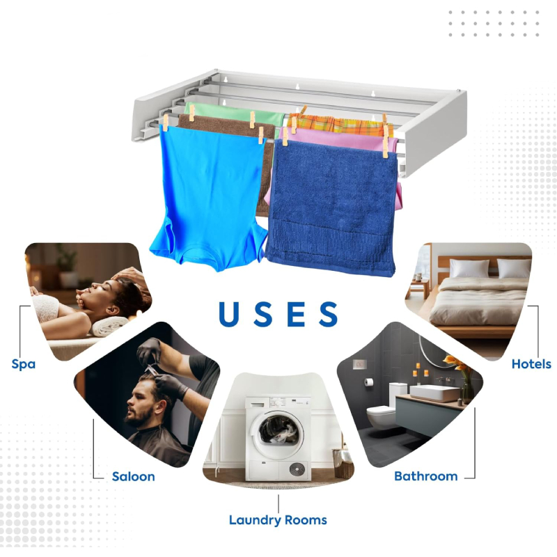 Séchoir à linge mural SMART pliable – Image 2