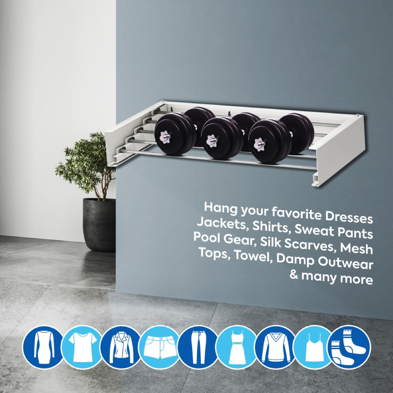 Séchoir à linge mural SMART pliable – Image 3