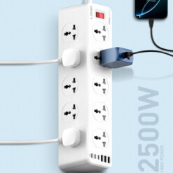 Alternative view of Multiprise 2M avec 10 prises et 6 ports PD&QC3.0 LDNIO