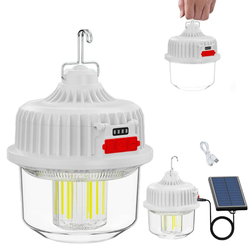 Lampe de camping solaire 100W – Image 2