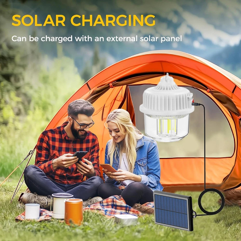 Lampe de camping solaire 100W