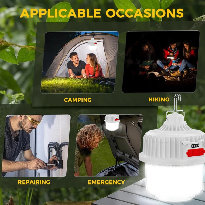 Lampe de camping solaire 100W – Image 8