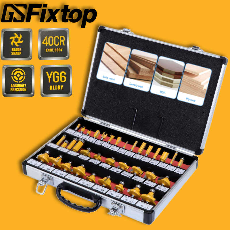 Coffret de fraises de précision 35 Pièces FIXTOP