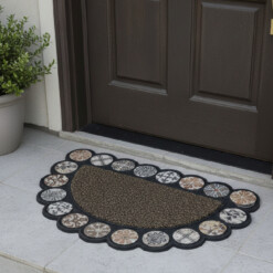 Tapis d’entrée demi rond