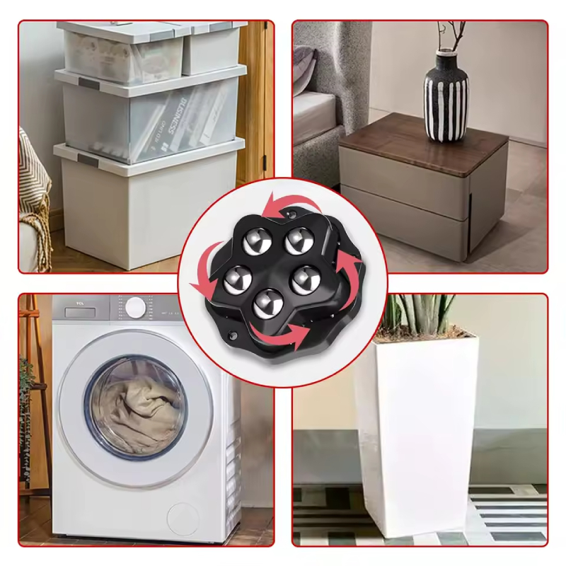 Supports Glissière meuble 5 Tètes 4PCS – Image 2