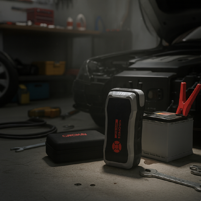 Compresseur De Voiture Avec Booster Batterie 25800mAh CROWN