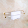 Porte serviette double Doré SANWATER