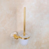 Brosse de toilette avec support mural doré SANWATER