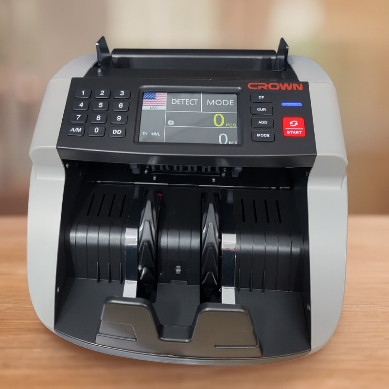 Compteuse de billet rechargeable avec détecteur faux billet et 3 afficheurs CROWN CT44157 – Image 4