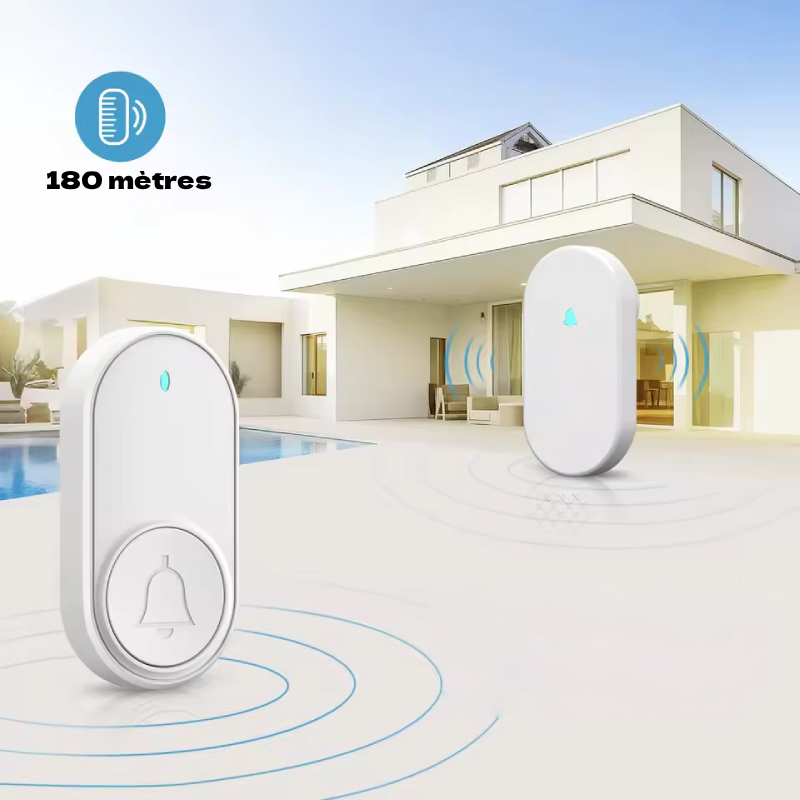 Sonnette sans fil étanche électrique