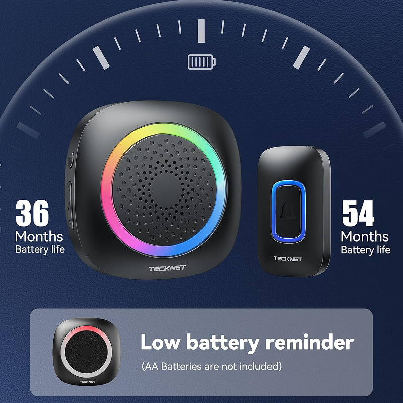 Sonnette sans fil à piles étanche RL – Image 7