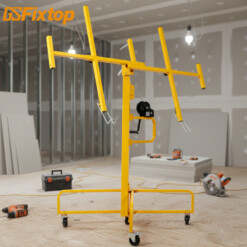 Lève-Plaques et Cloisons Sèches FIXTOP – 68 kg, 4 m, Roues Stables, Montage Rapide