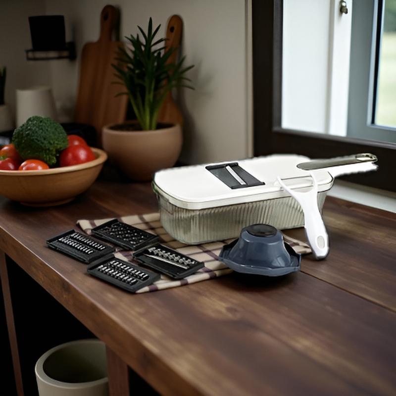 Râpe légumes multifonction 5en1